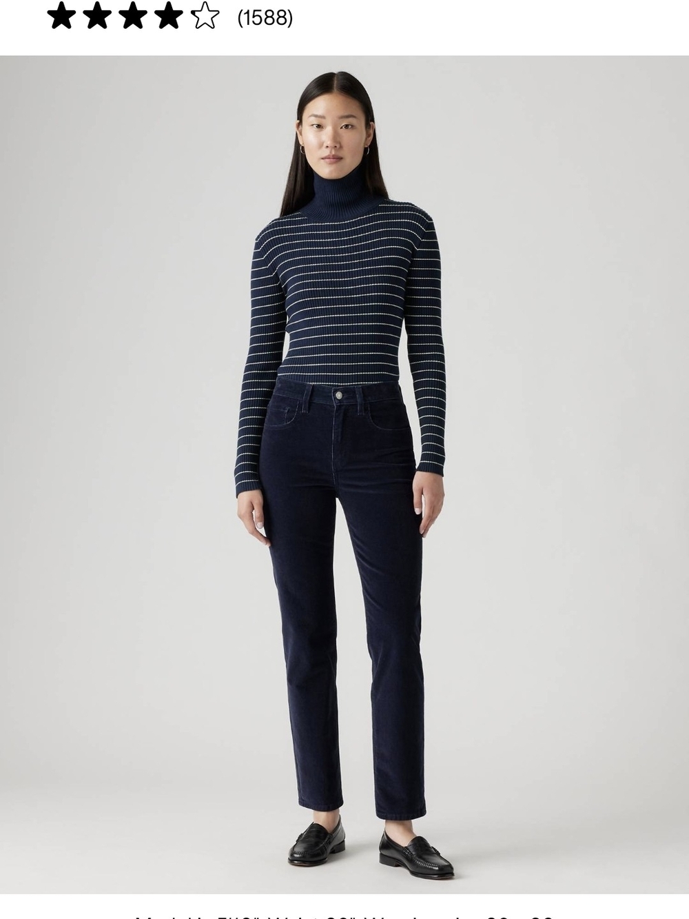 Levi's 724 High Slim Straight Corduroy Straight Jeans